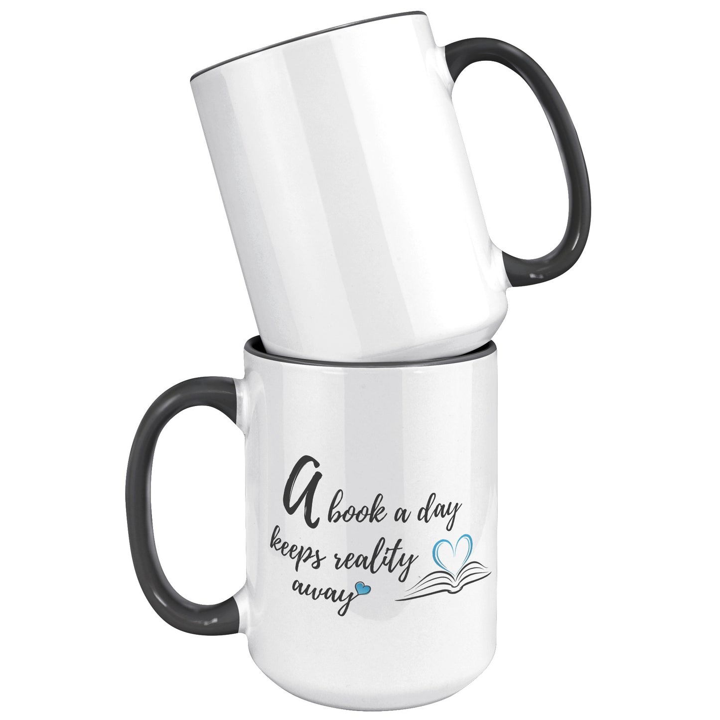 A book a day - Color Accent Mug 15oz