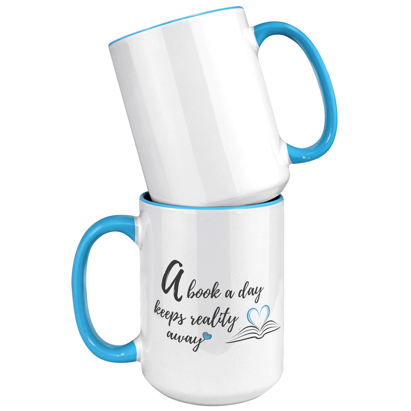 A book a day - Color Accent Mug 15oz