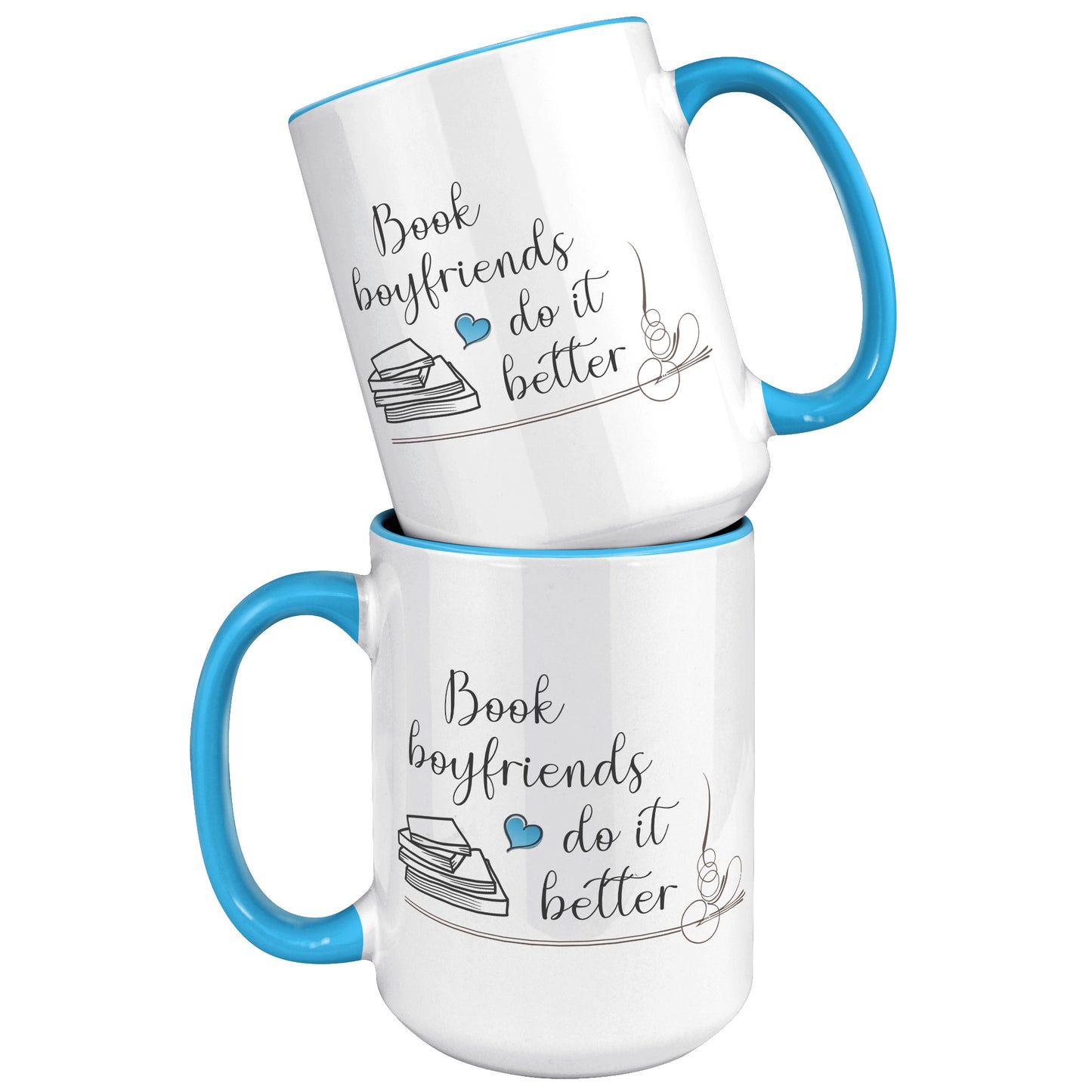 Book Boyfriends - Color Accent Mug (15oz)