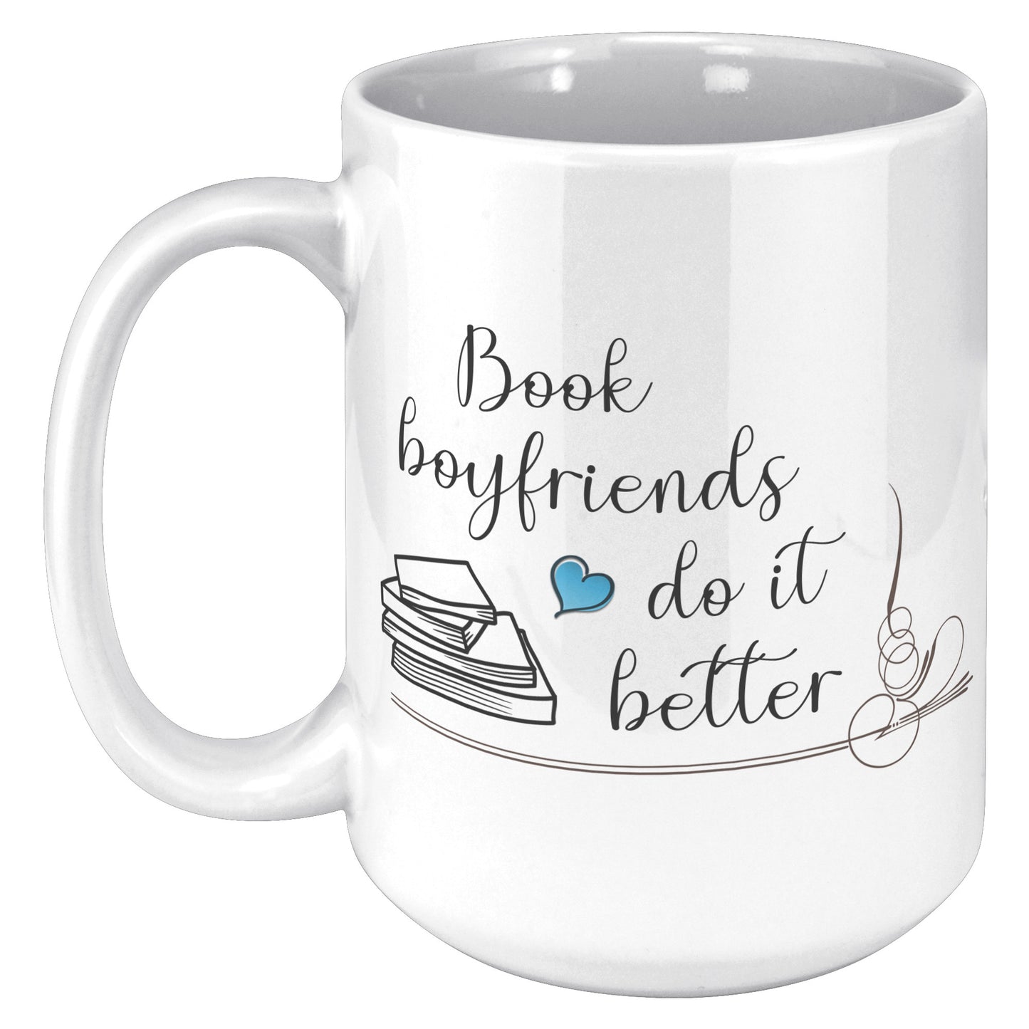 Book Boyfriends - Color Accent Mug (15oz)