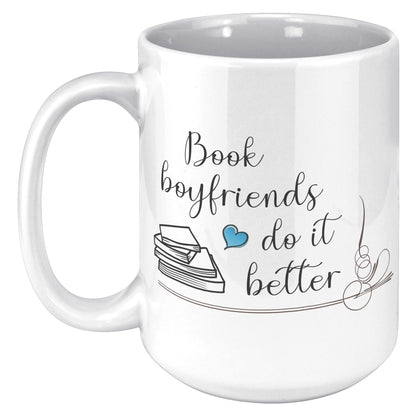 Book Boyfriends - Color Accent Mug (15oz)