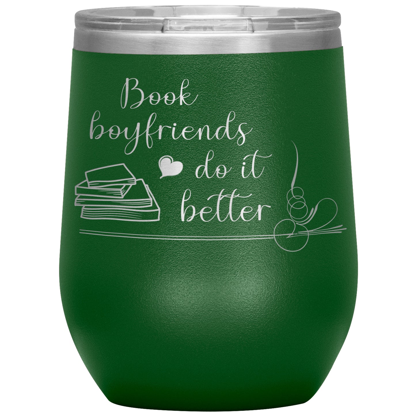 Book Boyfriends - Wine Tumbler