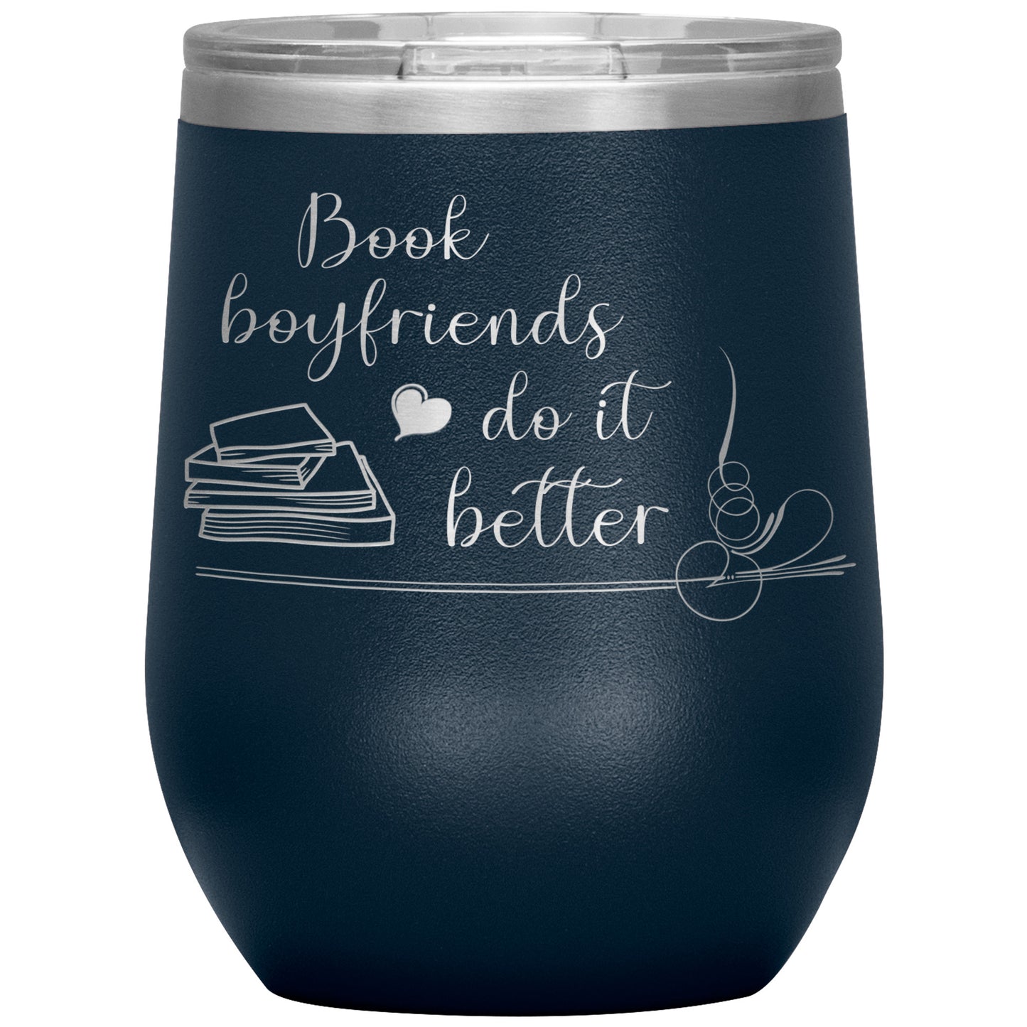 Book Boyfriends - Wine Tumbler