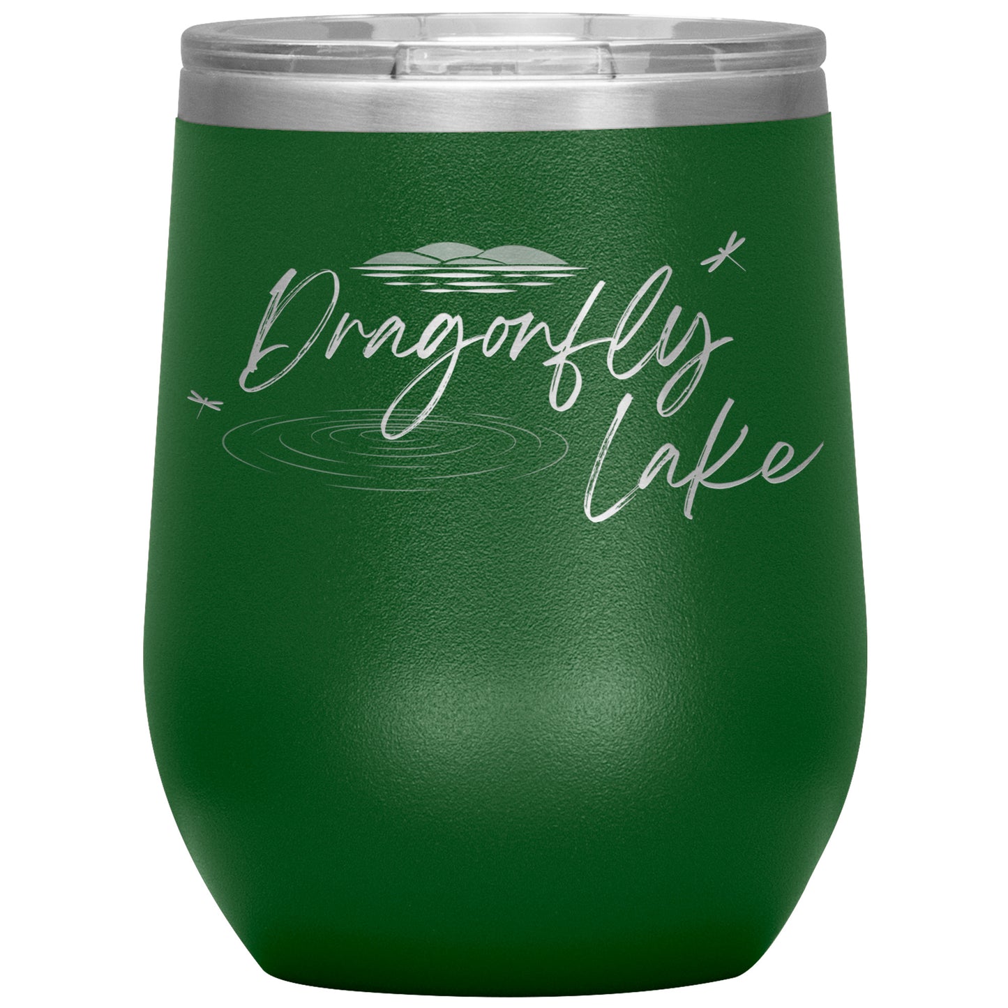 Dragonfly Lake Wine Tumbler (12 oz)