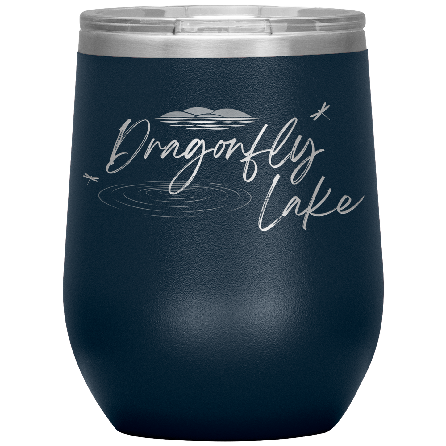 Dragonfly Lake Wine Tumbler (12 oz)