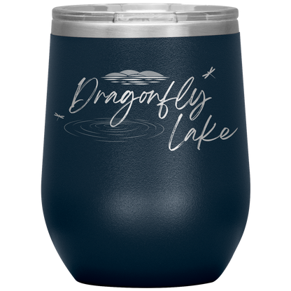 Dragonfly Lake Wine Tumbler (12 oz)