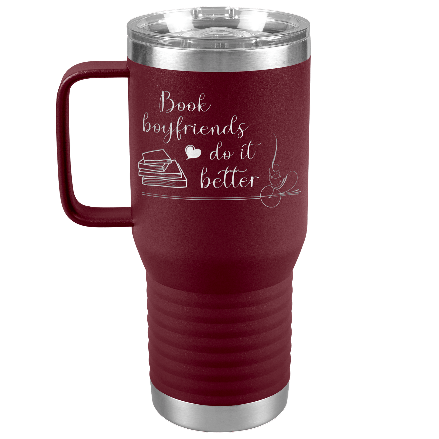 Book Boyfriends - Travel Tumbler w/handle