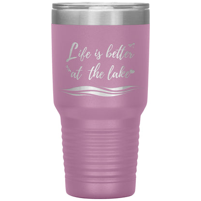 Life is better at the lake - Large Tumbler