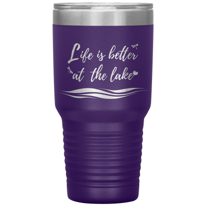 Life is better at the lake - Large Tumbler