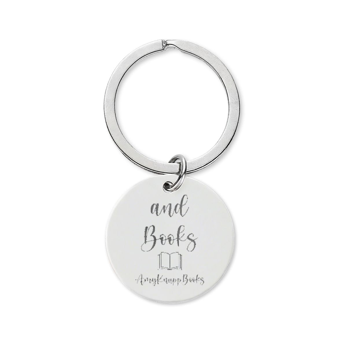 Stainless Steel Round Keychain (Engraving)