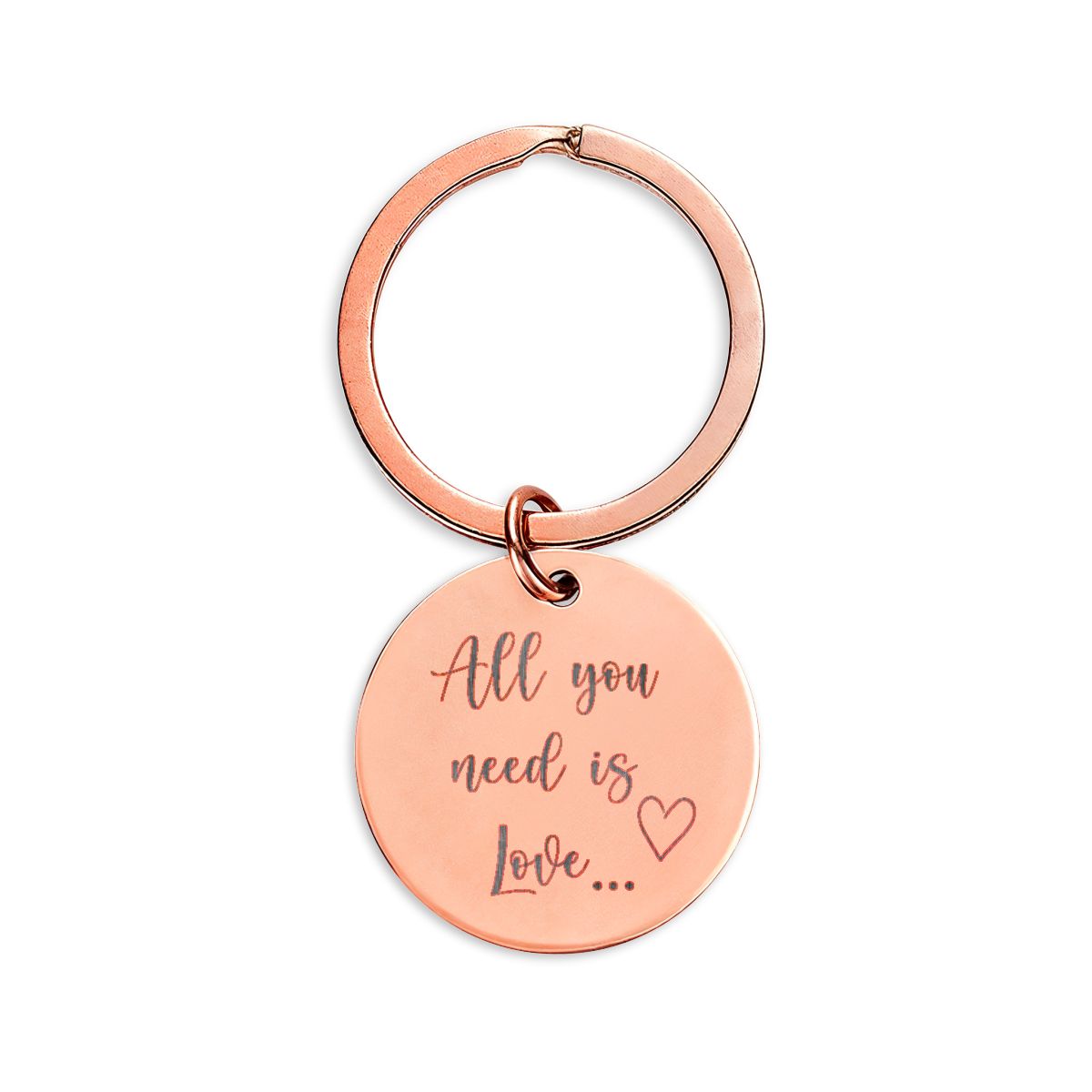 Stainless Steel Round Keychain (Engraving)