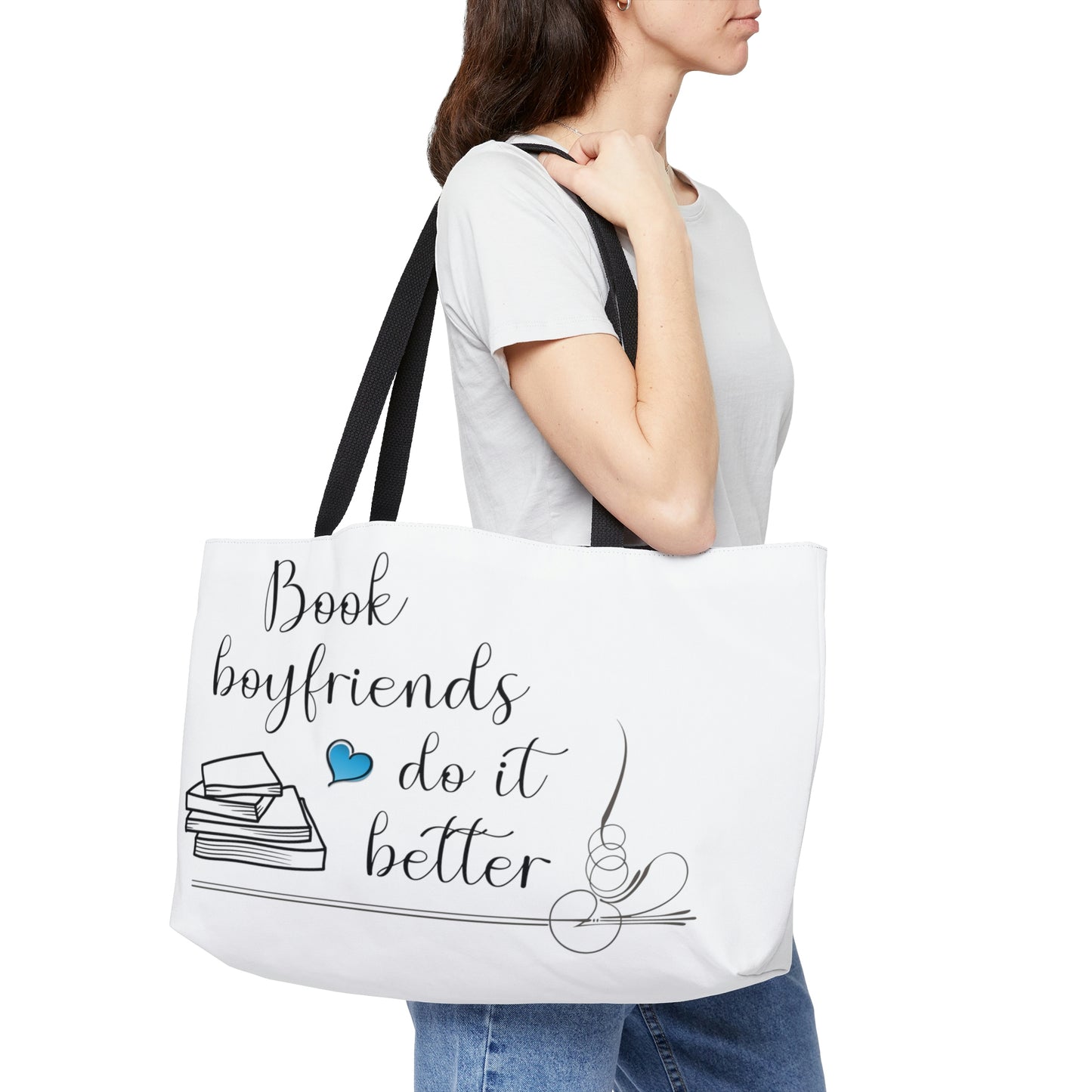 Book Boyfriends weekender tote bag