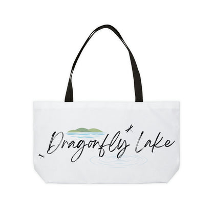 Dragonfly Lake weekender tote bag