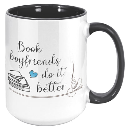 Book Boyfriends - Color Accent Mug (15oz)