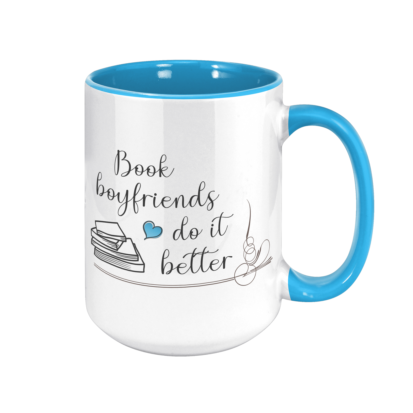 Book Boyfriends - Color Accent Mug (15oz)