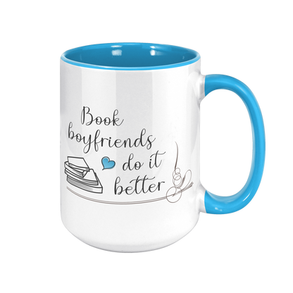 Book Boyfriends - Color Accent Mug (15oz)