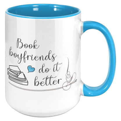 Book Boyfriends - Color Accent Mug (15oz)