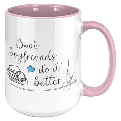 Book Boyfriends - Color Accent Mug (15oz)