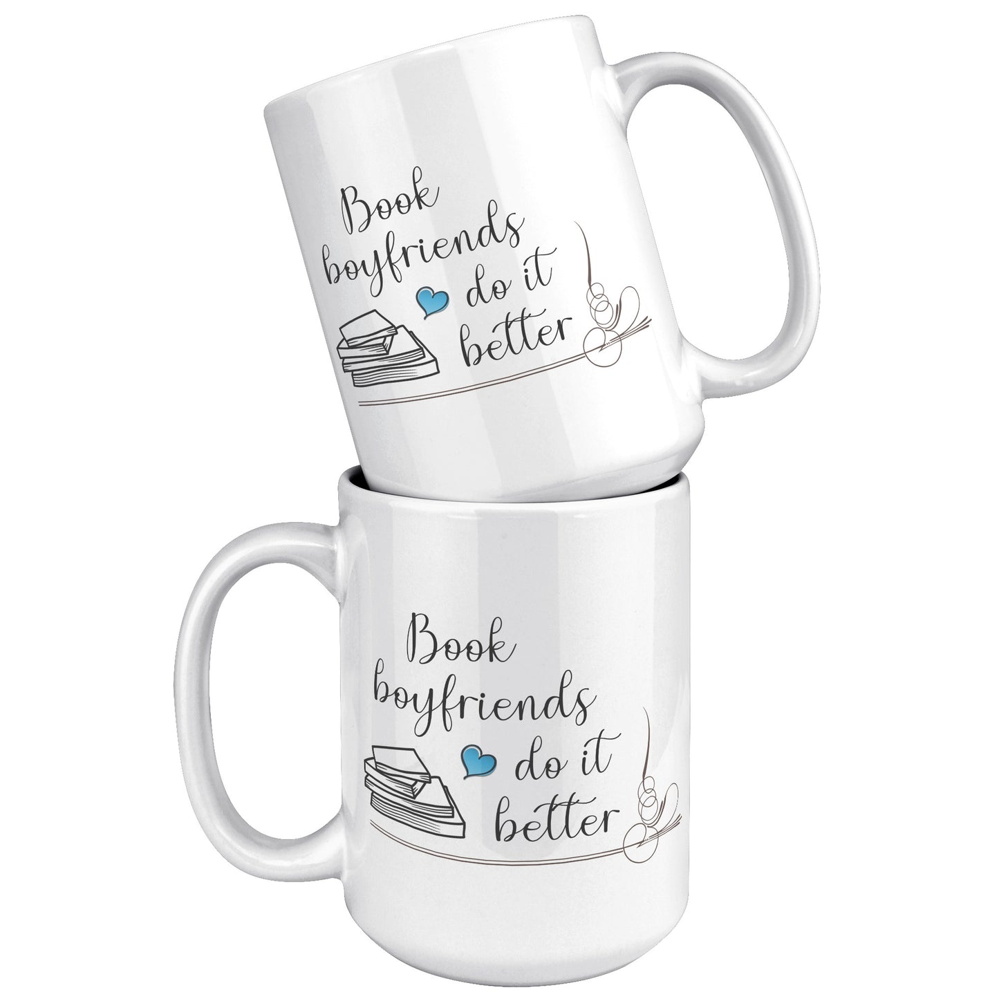 Book Boyfriends - Color Accent Mug (15oz)