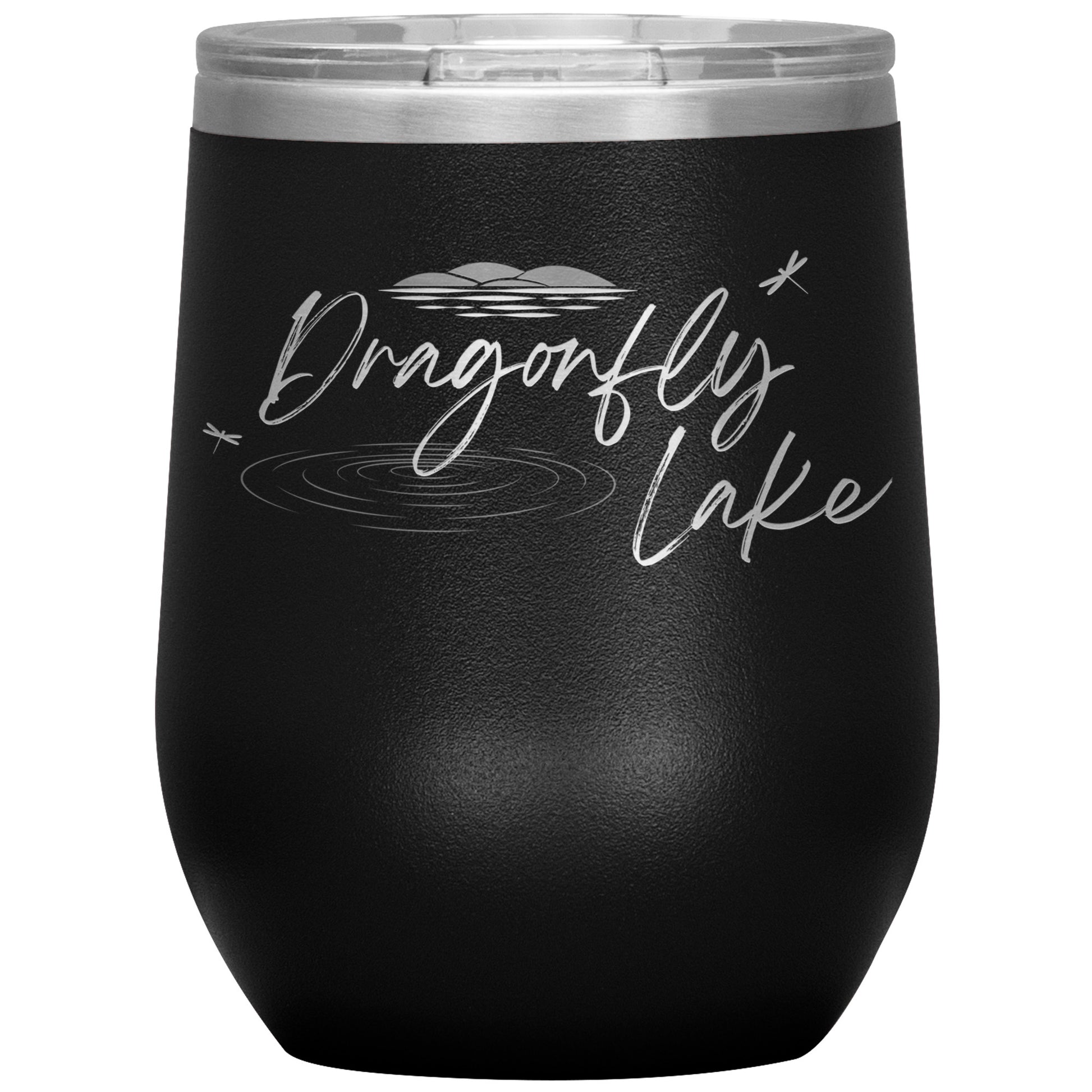 Dragonfly Lake Travel Tumbler w/handle (20oz) – Amy Knupp Books