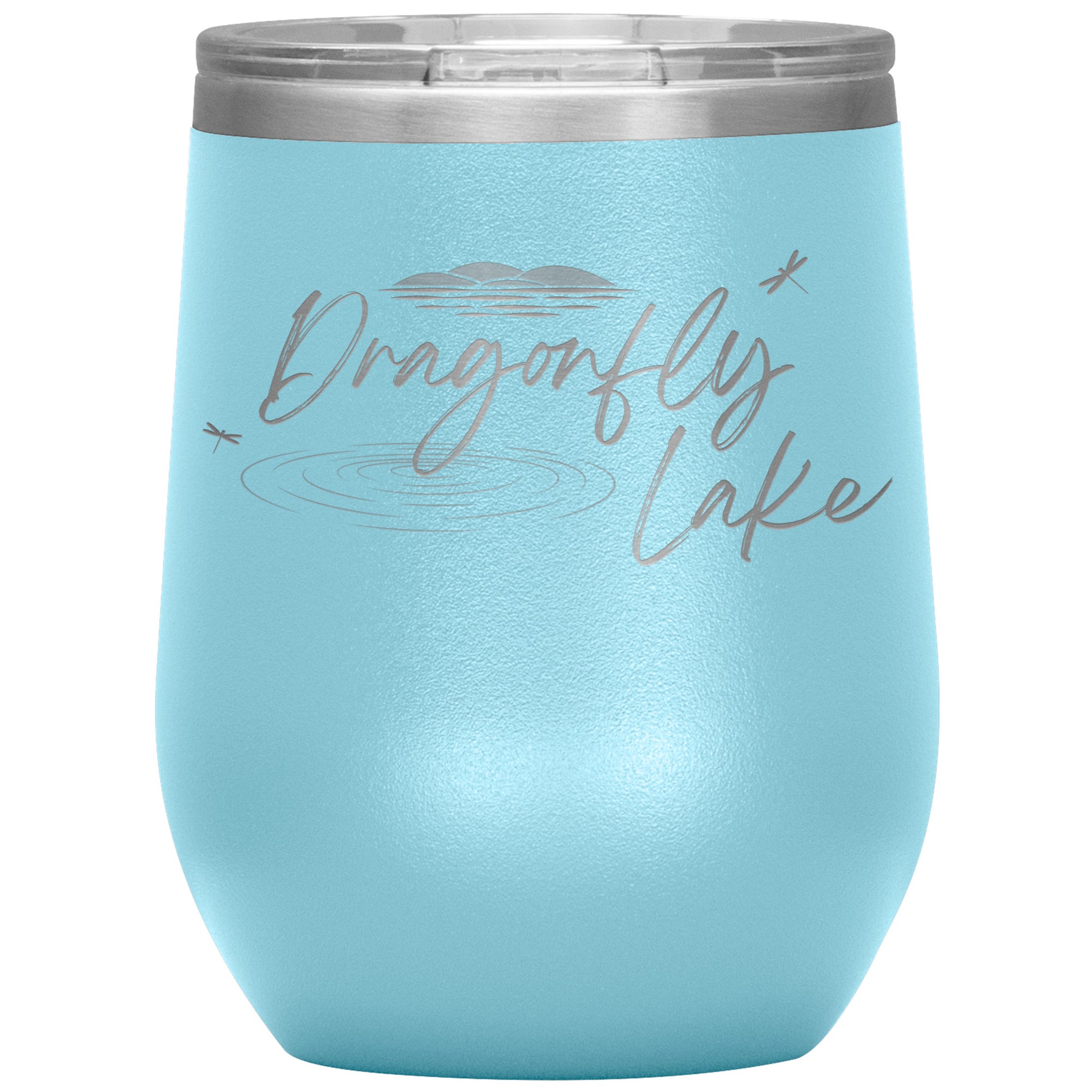 Dragonfly Lake Travel Tumbler w/handle (20oz) – Amy Knupp Books