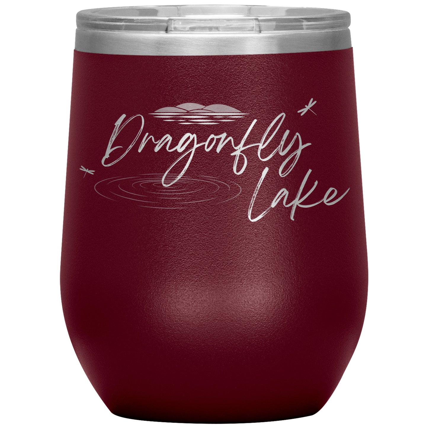 Dragonfly Lake Wine Tumbler (12 oz)