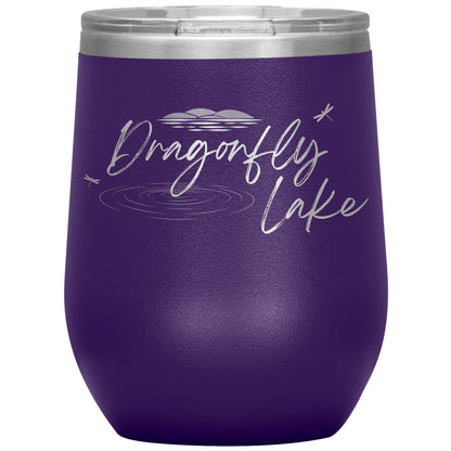 Dragonfly Lake Wine Tumbler (12 oz)