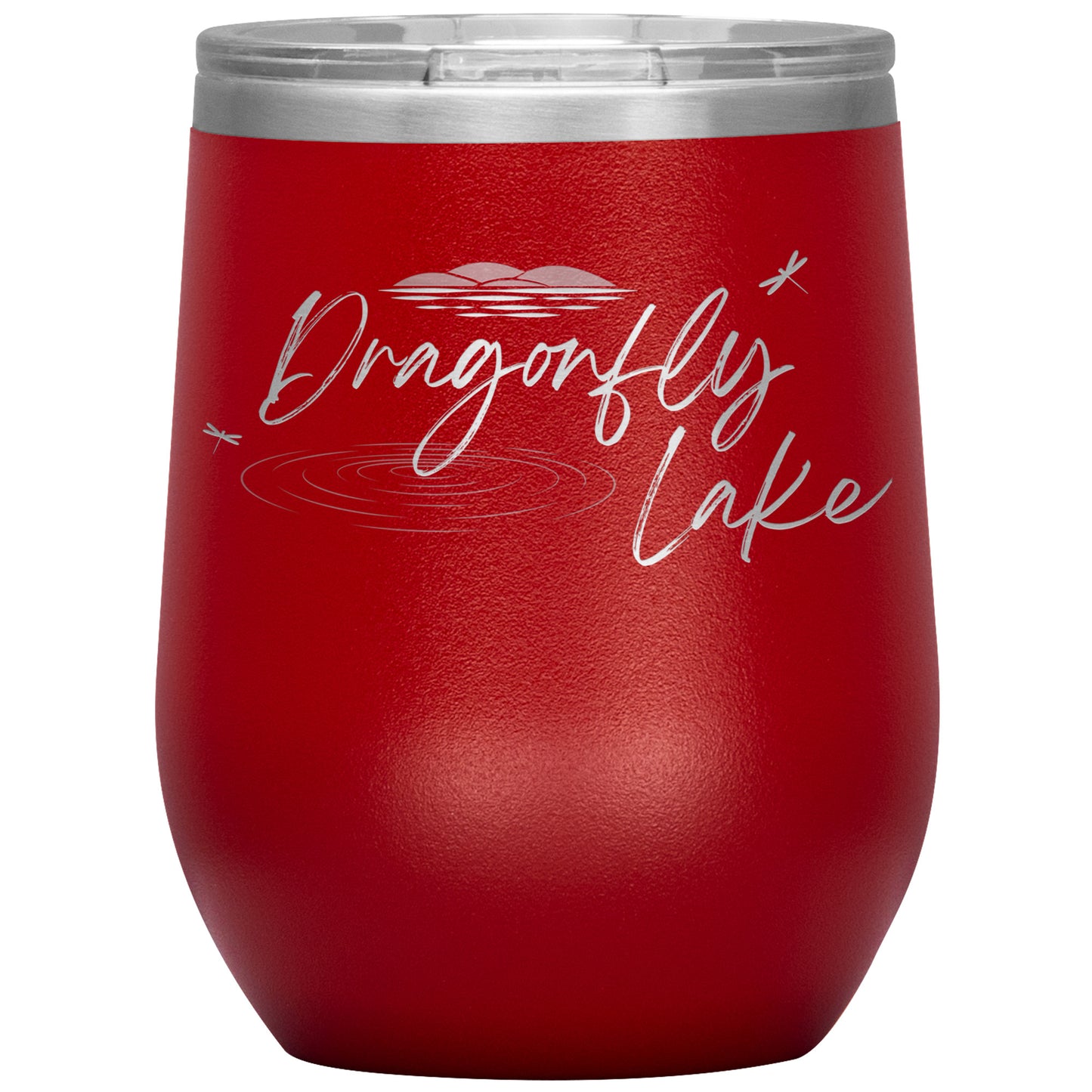 Dragonfly Lake Wine Tumbler (12 oz)