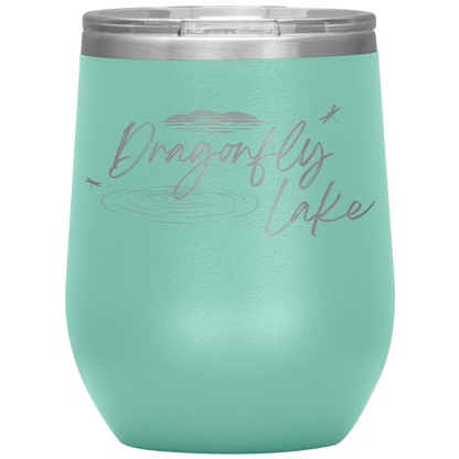 Dragonfly Lake Wine Tumbler (12 oz)