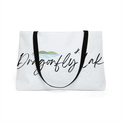 Dragonfly Lake weekender tote bag